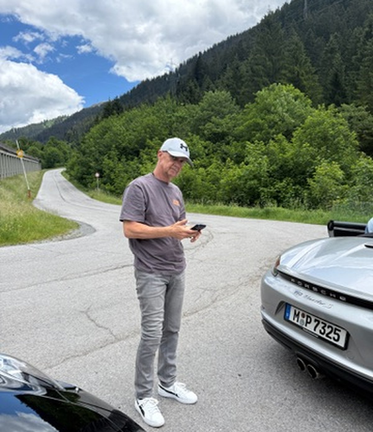 Porsche in den Alpen