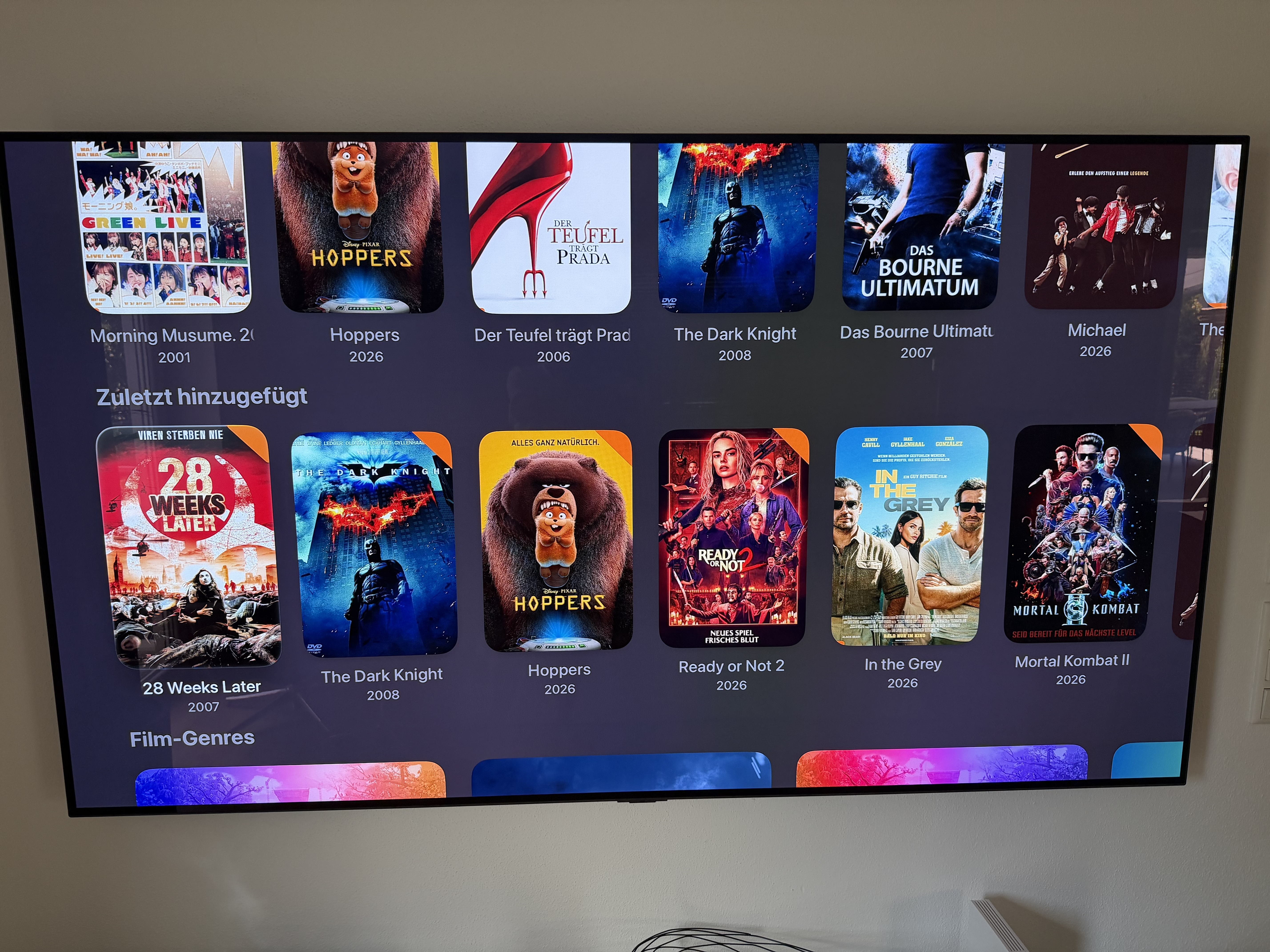 Infuse Filmübersicht auf dem Apple TV