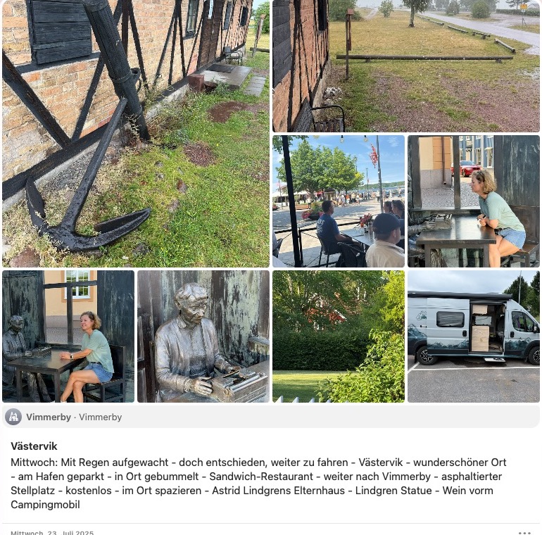 Västervik, Vimmerby und die Astrid-Lindgren-Statue