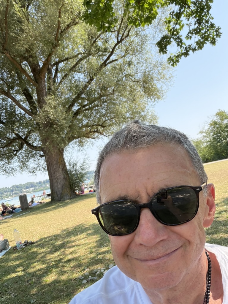 Selfie am Ufer nach dem Bad am Percha Beach